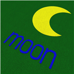 Saferturf Moon with Text