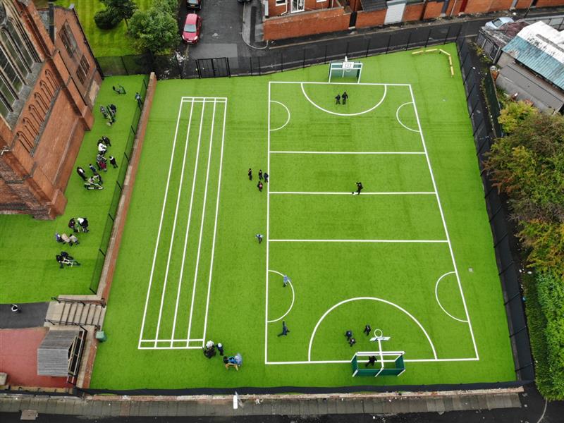 atifical grass for schools