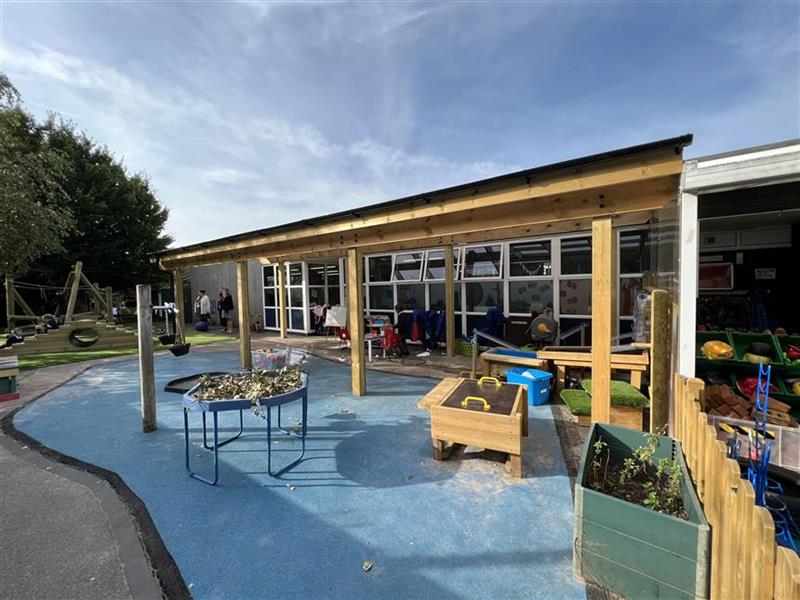 A timber outdoor classroom at George street primary school