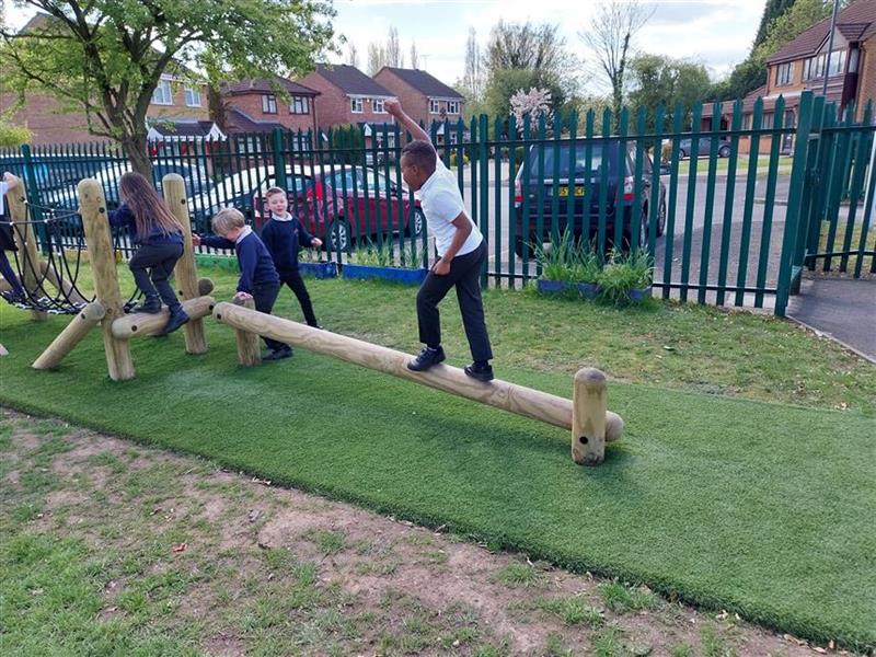 trim trail for primary school playgrounds