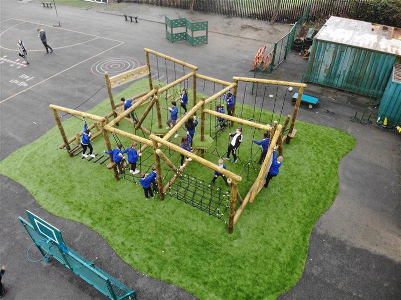huge climbing frame for primary school playgrounds
