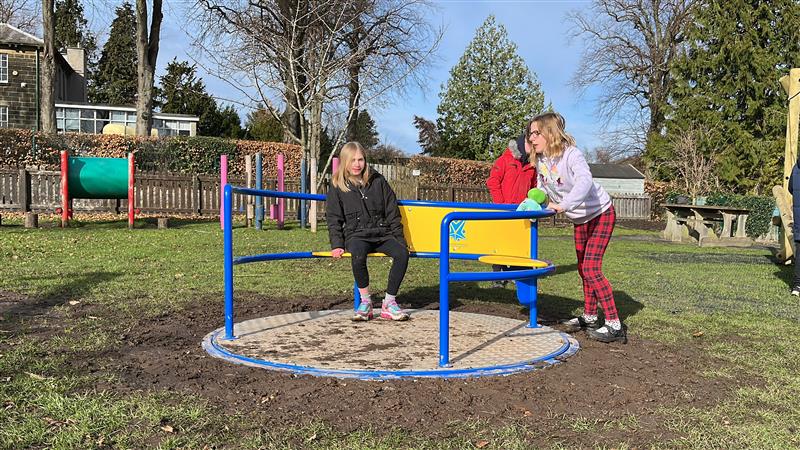 inclusive roundabout for sen playgrounds