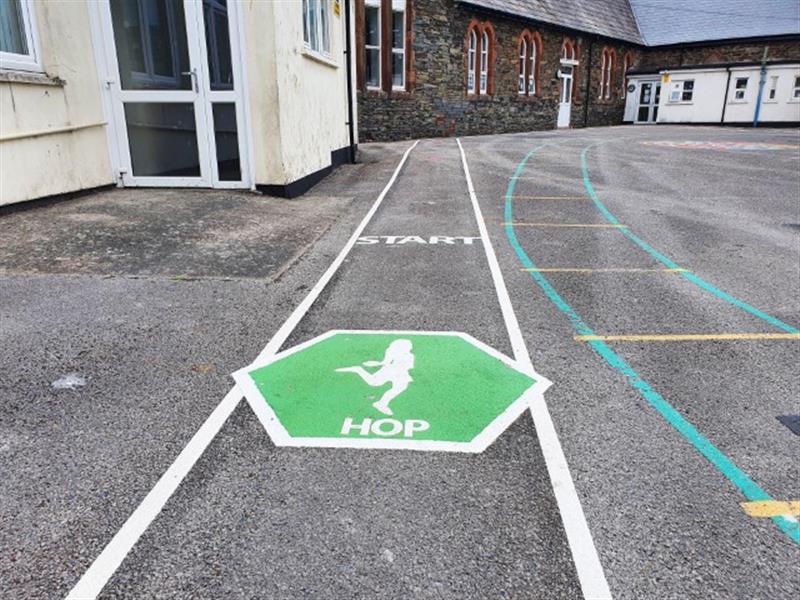 Daily Mile Track Playground Markings