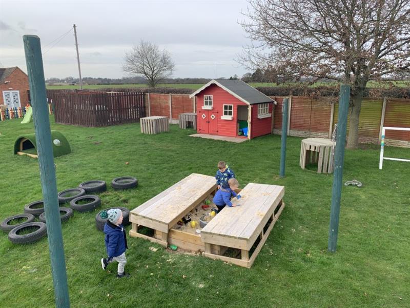 Nursery outdoor play equipment