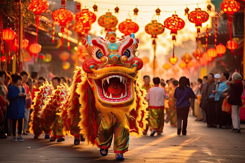 a chinese dragon costume