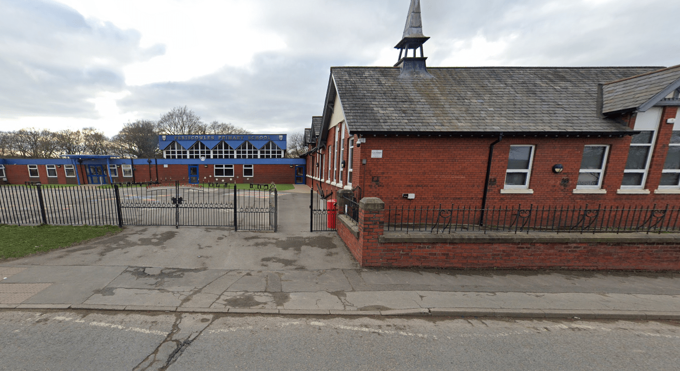 A picture of Feniscowles Primary School from the outside, showcasing the outside of the school building.