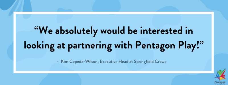 “We absolutely would be interested in looking at partnering with Pentagon Play!”