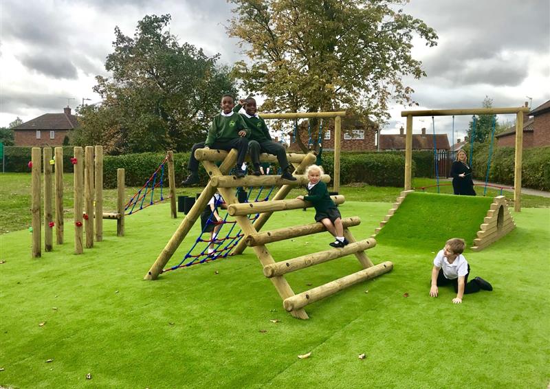 Trim Trails and Climbing Frames For Schools Pentagon Play