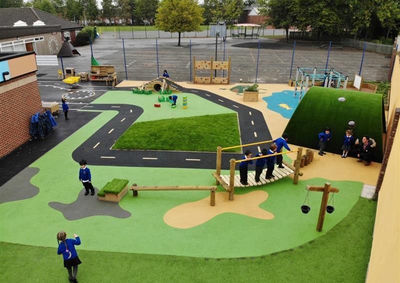 Playground Flooring Surfacing And Landscaping Pentagon Play