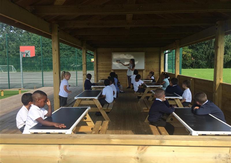 Outdoor Classrooms and Canopies For Schools Pentagon Play