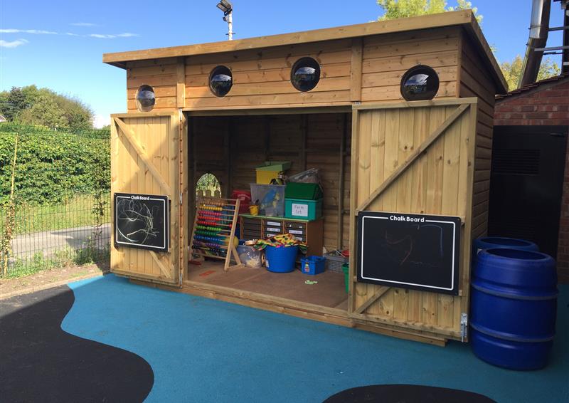 Playground Storage For Schools and Nurseries Pentagon Play