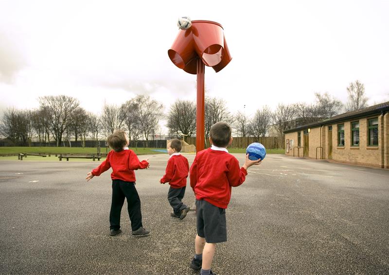 Goal Ends and Ball Chutes For Schools Pentagon Play