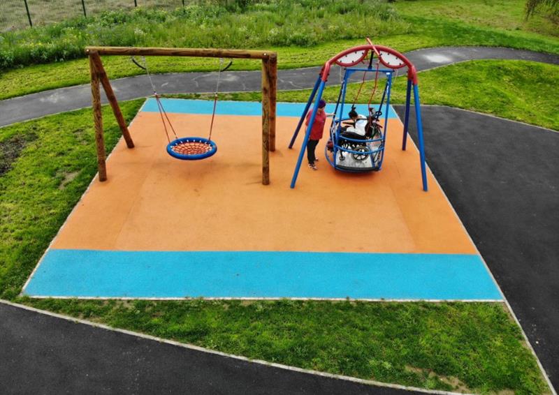 Special Needs Outdoor Playground Equipment Pentagon Play