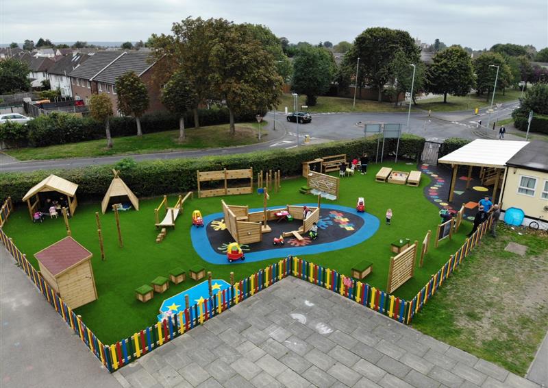 Early Years Outdoor Playground Equipment And Nursery Pentagon Play